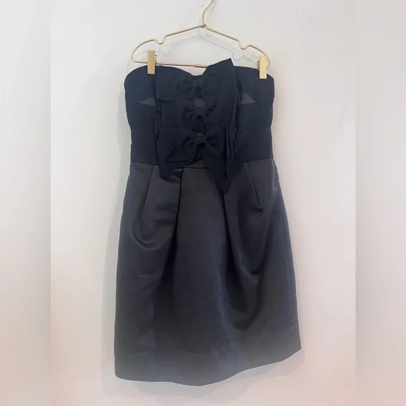 Phoebe Couture Black Strapless Party Dress - Picture 1 of 4